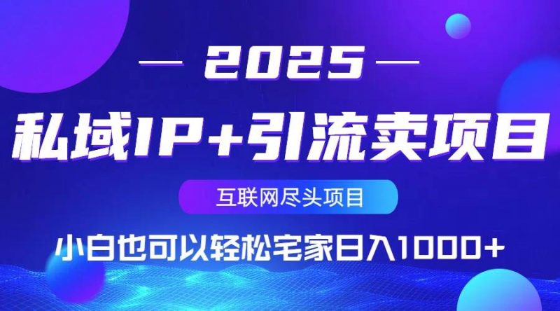 (14151期)私域IP+引流卖项目,小白也可以做到轻松宅家日入1000+-轻创社项目网