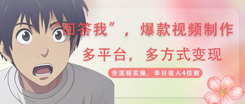 (14116期)回答我爆款视频,自带流量,AI拉新,分成计划等多方式、多平台变现,单…-轻创社项目网