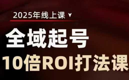 2025全域起号10倍ROI打法课,助你提升直播间的投资回报率-轻创社项目网