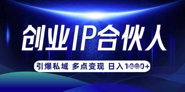 云帆·创业ip合伙人打造3.0,从0到1教你做网创,实现月入过W-轻创社项目网
