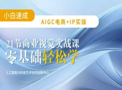 AIGC电商必备实操:21节平面设计实战课,教你玩转AI-轻创社项目网