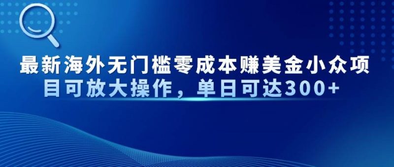 （14542期）最新海外无门槛零成本赚美金小众项目可放大操作，单日可达300+-轻创社项目网