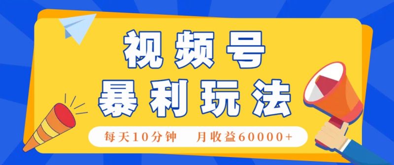 视频号AI赚钱法,每天只需10分钟,月入6万+!(超详细拆解)-轻创社项目网