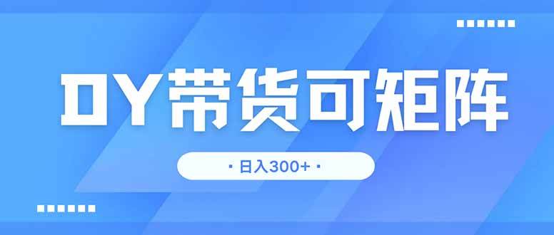 (14414期)DY带货,日入300+矩阵无上限-轻创社项目网