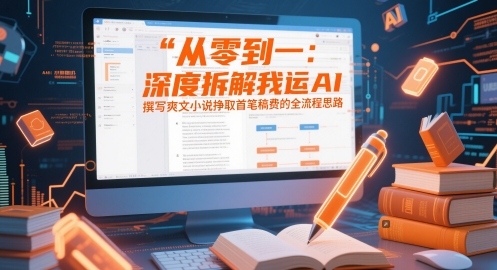 从零到一:深度拆解我运用AI撰写爽文小说挣取首笔稿费的全流程思路-轻创社项目网