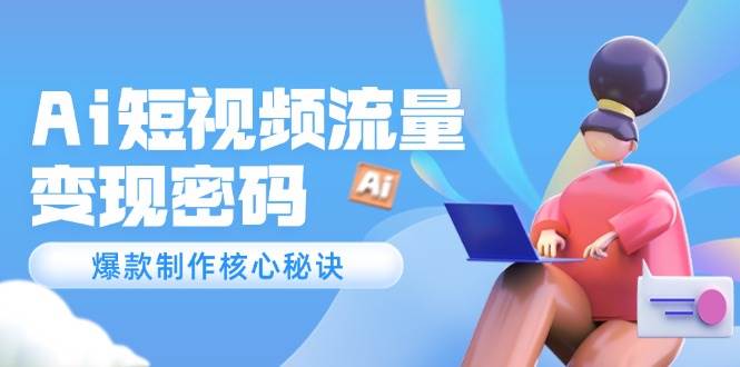 (14875期)Ai短视频流量密码,爆款制作核心秘诀,120万案例深度解析-轻创社项目网