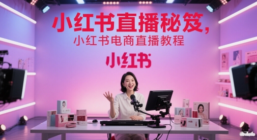 小红书直播秘笈,小红书电商直播教程-轻创社项目网