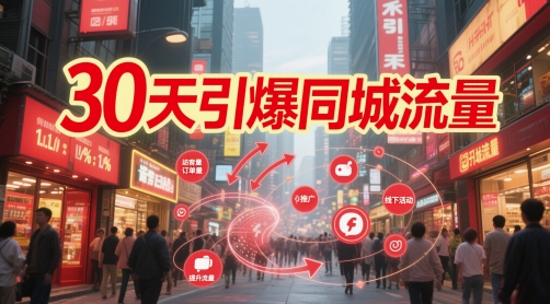 30天引爆同城流量:团购篇 认知篇 流量篇 来客篇 达人篇 老板人设IP篇 投流篇-轻创社项目网