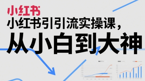 小红书引流实操课,从小白到大神-轻创社项目网