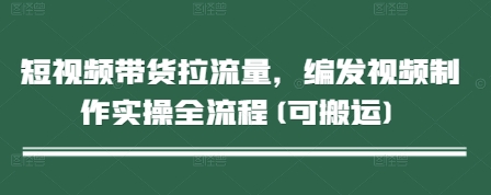 短视频带货拉流量,编发视频制作实操全流程(可搬运)-轻创社项目网