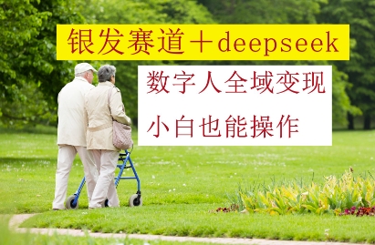 银发赛道+deepseek数字人全域变现,小白也能操作-轻创社项目网