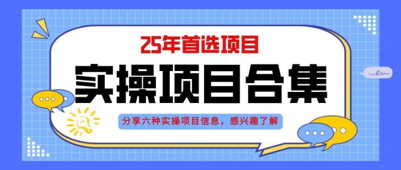 (14767期)2025年实操六大项目实操演练,挂机类型,AI直播类型,轻资产创业类型,…-轻创社项目网