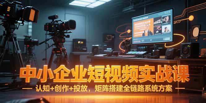 (15249期)中小企业短视频实战课,认知+创作+投放,矩阵搭建全链路系统方案-轻创社项目网