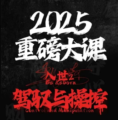 2025重磅大课,入世2,驾驭与控制-轻创社项目网