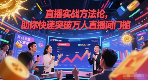 直播实战方法论,助你快速突破万人直播间门槛-轻创社项目网
