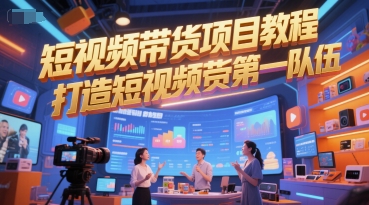 短视频带货项目教程,打造短视频带货第一队伍-轻创社项目网