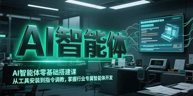 (15257期)AI智能体零基础搭建课,从工具安装到指令调教,掌握行业专属智能体开发…-轻创社项目网