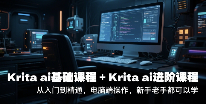 krita ai基础课程+Krita ai进阶课程,从入门到精通,电脑端操作,新手老手都可以学-轻创社项目网