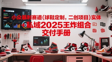 小众暴利赛道(球鞋定制,二创项目)实体+私域2025王炸组合 ?交付手册-轻创社项目网