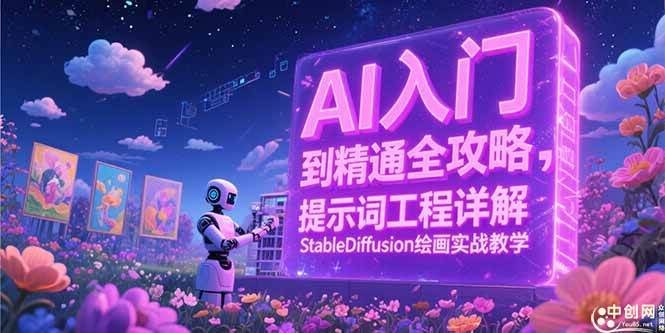 (15181期)AI入门到精通全攻略,提示词工程详解,StableDiffusion绘画实战教学-轻创社项目网