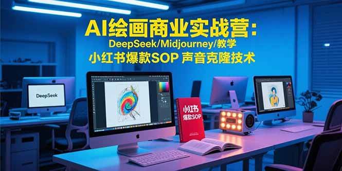 (15460期)AI绘画商业实战营:DeepSeek/Midjourney/教学 小红书爆款SOP 声音克隆技术-轻创社项目网