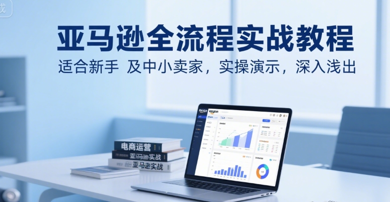 亚马逊全流程实战教程,适合新手及中小卖家,实操演示,深入浅出-轻创社项目网