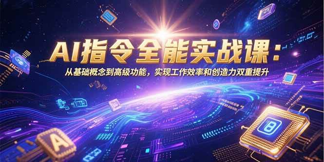 (15455期)AI指令全能实战课:从基础概念到高级功能,实现工作效率和创造力双重提升-轻创社项目网
