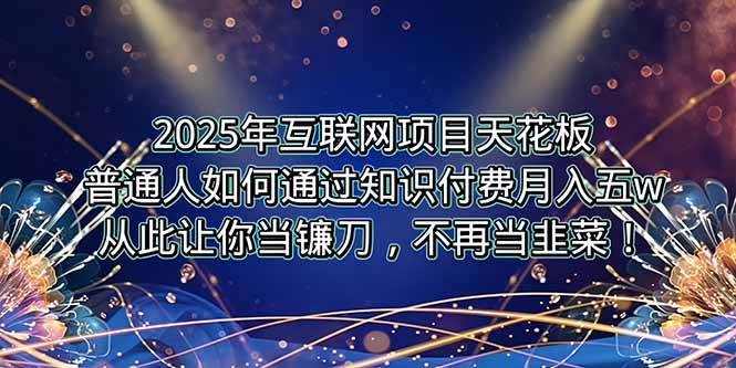 (15354期)2025年互联网项目天花板,普通人如何通过卖项目实现逆风翻盘,月入5W+!-轻创社项目网