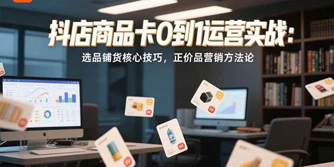 (15329期)抖店商品卡0到1运营实战:选品铺货核心技巧,正价品营销方法论-轻创社项目网