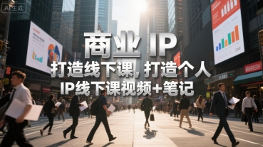 商业IP打造线下课,打造个人 IP线下课视频+笔记-轻创社项目网