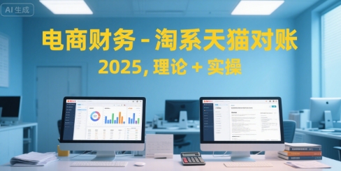 电商财务-淘系天猫对账2025,理论+实操-轻创社项目网