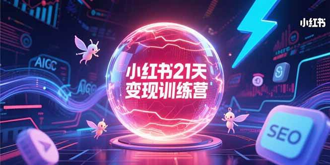(15328期)小红书21天变现训练营,AIGC工具高效应用,SEO优化核心技巧-轻创社项目网