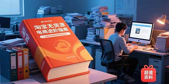 (15317期)淘宝无货源电商进阶指南,包含新人课、进阶课,配套资料,蓝海选品等-轻创社项目网