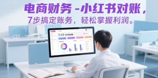 电商财务-小红书对账,7步搞定账务,轻松掌握利润-轻创社项目网