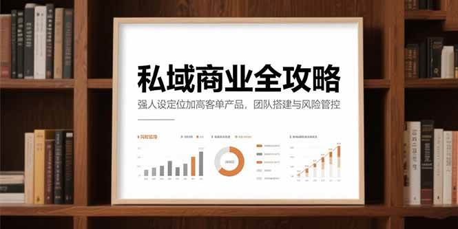 (15294期)私域商业全攻略,强人设定位加高客单产品,团队搭建与风险管控-轻创社项目网