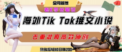 海外tiktok小说推文暴力项目,高停留率,高转化率,上手后一天搞顿饭钱不是问题-轻创社项目网