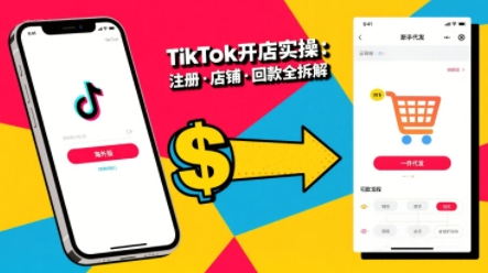 TikTok从开店到投流的进阶课,从基础实操到高阶技巧一网打尽-轻创社项目网