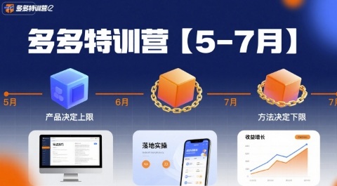 多多特训营【5-7月】产品决定上限,方法决定下限,各种玩法技巧落地实操-轻创社项目网