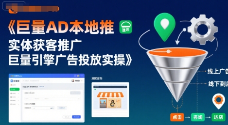 巨量AD本地推实体获客推广,巨量引擎广告投放实操-轻创社项目网