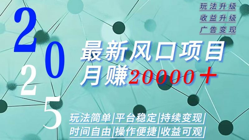 (15694期)2025广告赛道新风口-月赚2W+玩法简单,时间自由-轻创社项目网