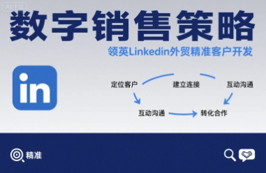 数字销售策略领英LinkedIn外贸精准客户开发-轻创社项目网