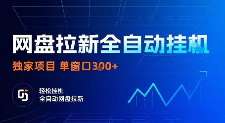 网盘拉新全自动挂G,独家项目,全自动运行完成拉新做任务,单窗口3张+【揭秘】-轻创社项目网