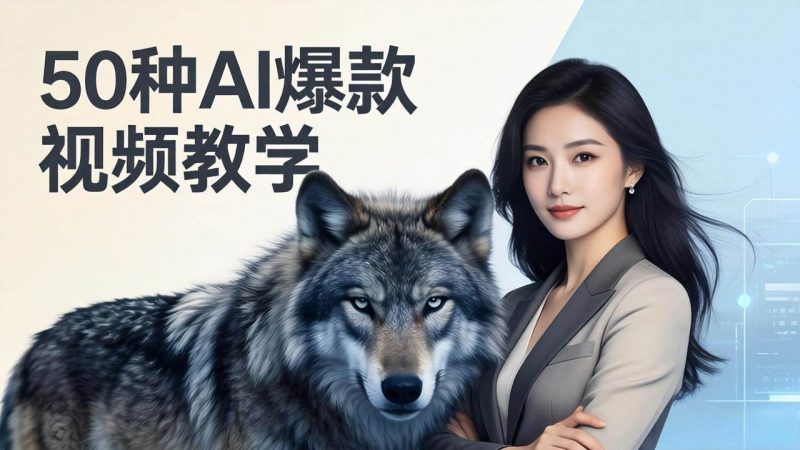 (17815期)50种AI爆款视频教学:影视级古诗词+治愈萌宠+山海经蛟龙,高阶宝典商业落地-轻创社项目网