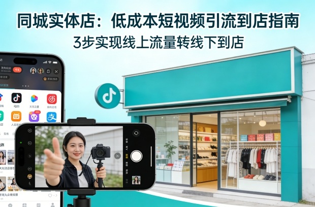 同城实体店,如何低成本把客户从短视频带到线下门店-轻创社项目网