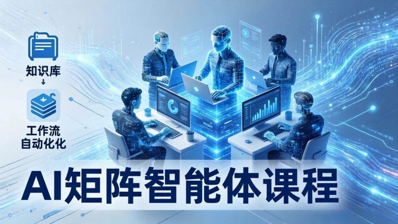 （17759期）AI矩阵智能体实战：100个数字员工批量生产内容，文本知识库+工作流自动化全搞定-轻创社项目网