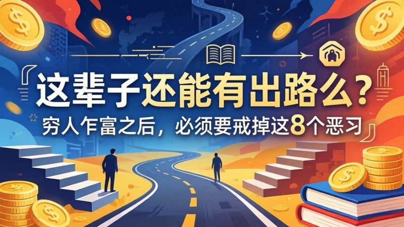 (18214期)关于人生两篇付费文章【这辈子还能有出路么?】【穷人乍富之后,必须要戒掉这8个恶习】-轻创社项目网