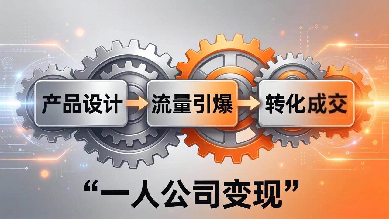 图片[1]-（17864期）一人公司变现全攻略：产品设计+流量引爆+转化成交，打造不受年龄限制的长期事业