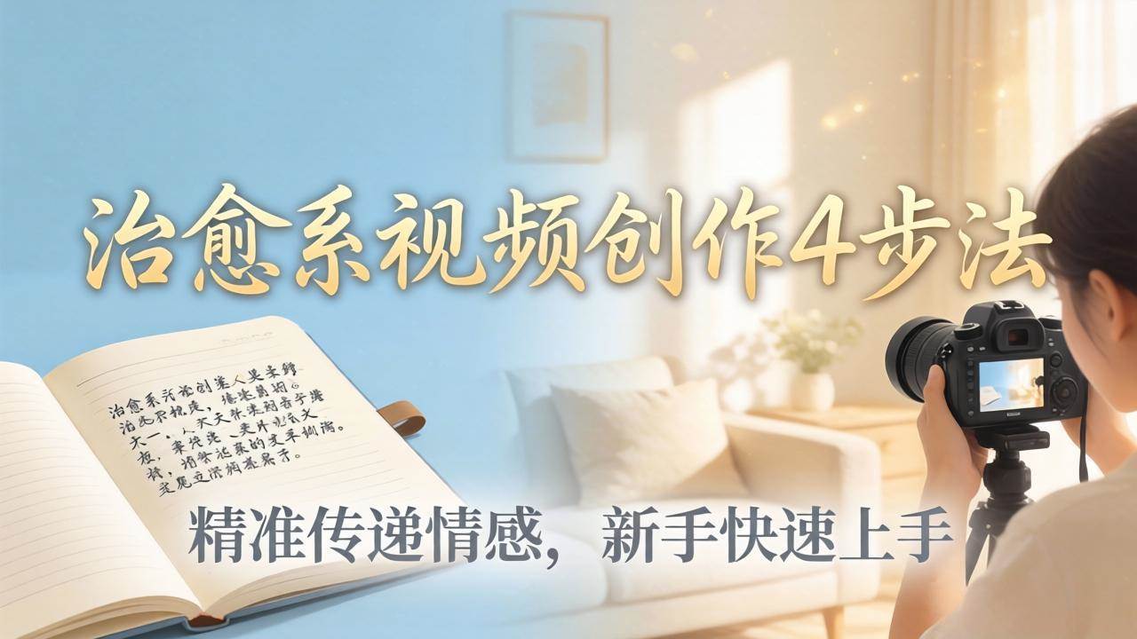 图片[1]-（18165期）治愈系视频创作4步法：从文案打磨到画面呈现，精准传递情感，新手快速上手出优质内容