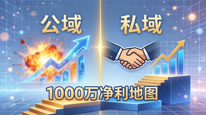 (18217期)公域玩命出爆款,私域悄悄做成交:这套AI内训课,2026给你打通1000万净利的地图-轻创社项目网
