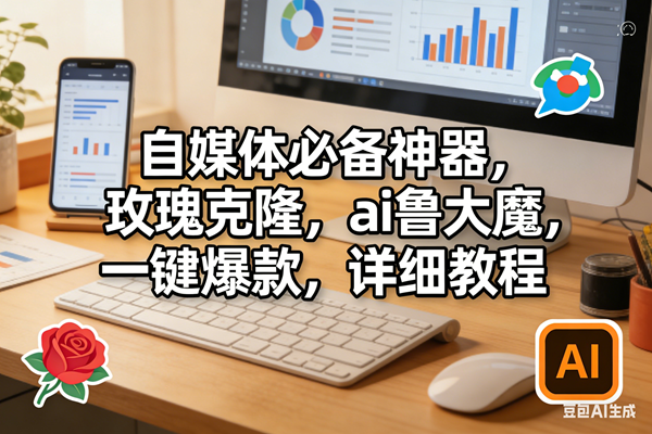 图片[1]-（17886期）玫瑰克隆软件，ai鲁大魔工具，自媒体必备神器，一键爆款，详细教程。